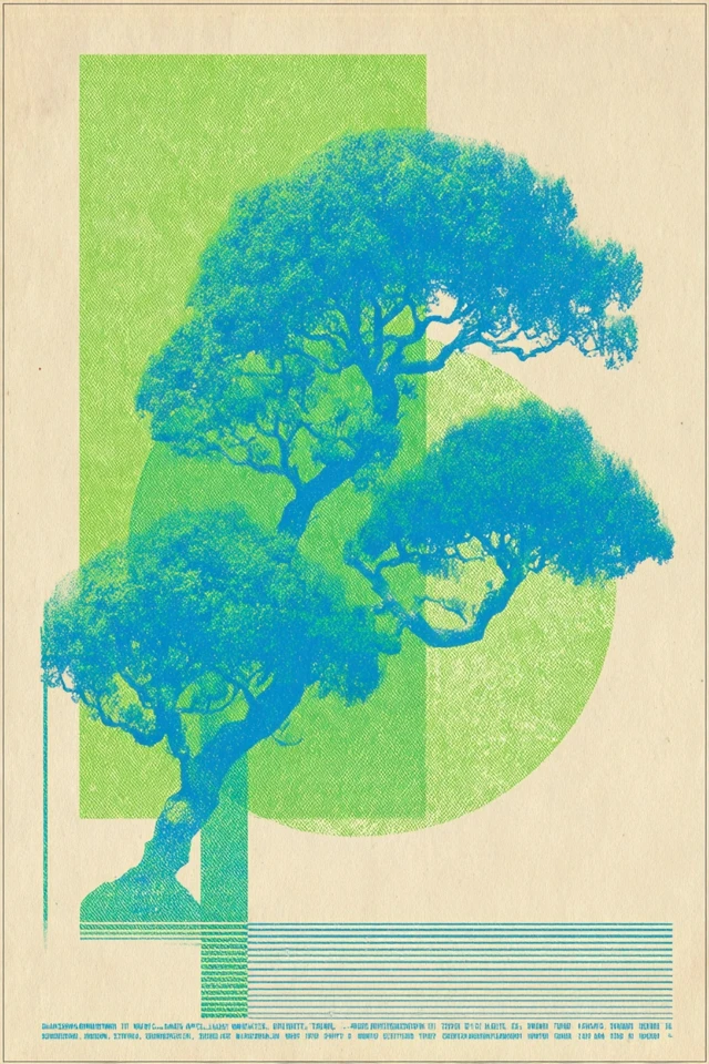 Cyan Neon Etching - Image 5