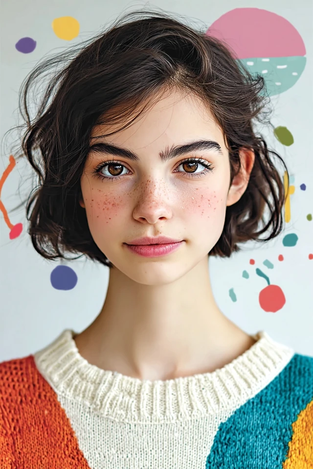 Playful Pastel Portrait