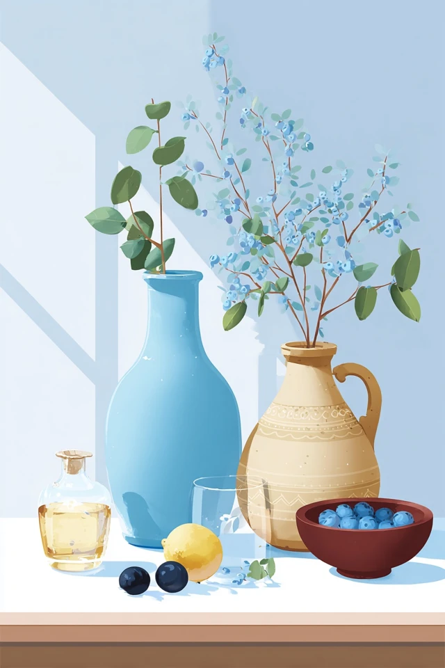 Serene Azure Portrait - Image 3