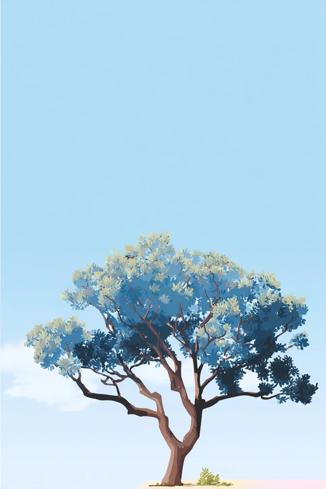 Serene Azure Portrait - Image 5
