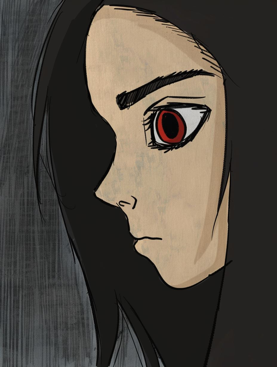 Crimson Gaze Sketch