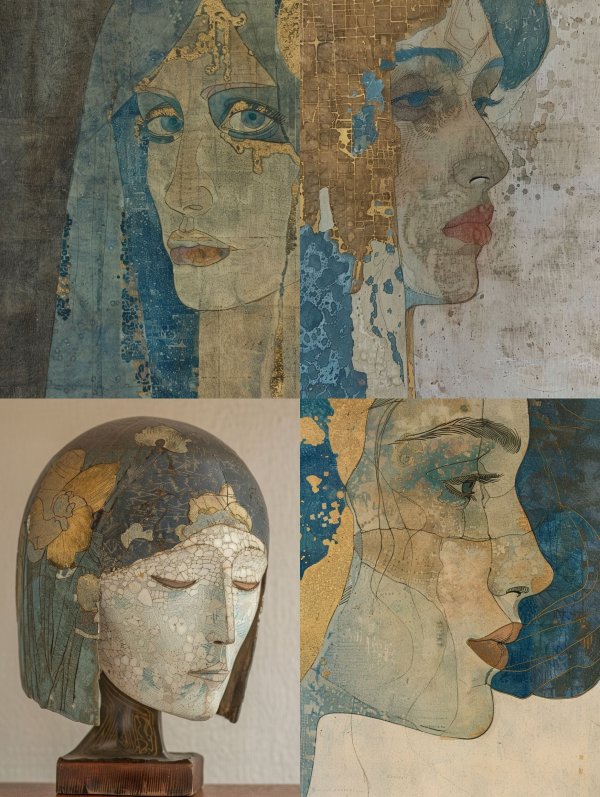 Ancient Echoes in Distressed Textures