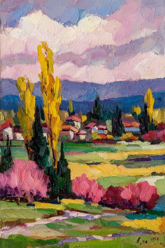 Vibrant Impressions: A Four-Part Art Study - Image 2