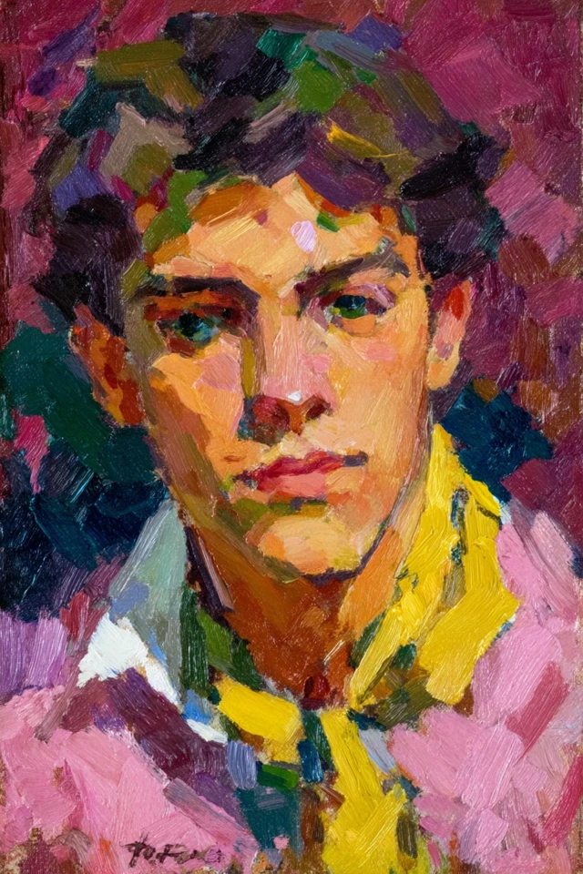Vibrant Impressions: A Four-Part Art Study - Image 1