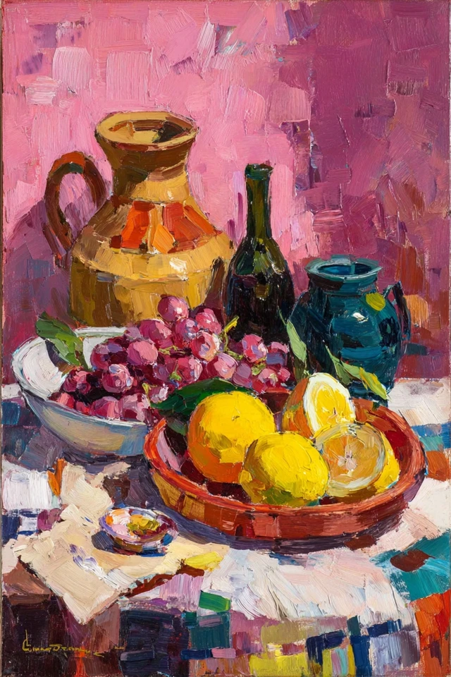 Vibrant Impressions: A Four-Part Art Study - Image 3