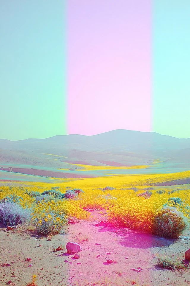 Neon Dreams: A Pastel Surrealist Collage - Image 2