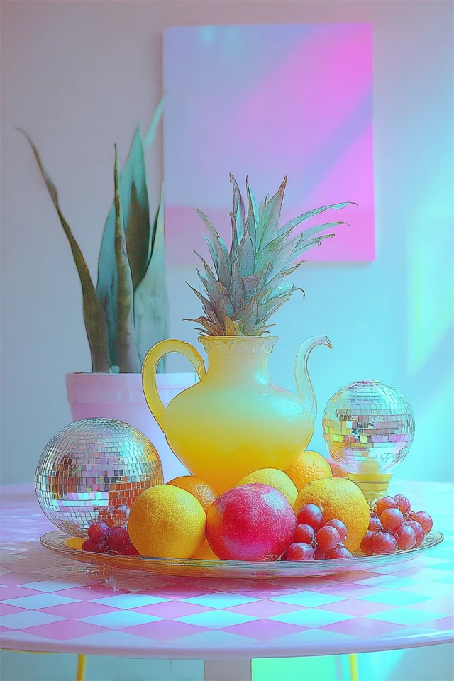 Neon Dreams: A Pastel Surrealist Collage - Image 3