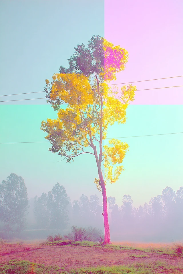Neon Dreams: A Pastel Surrealist Collage - Image 5