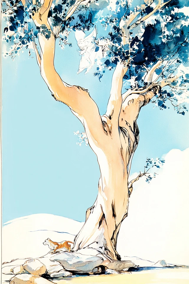 Azure Elegance Sketch - Image 5