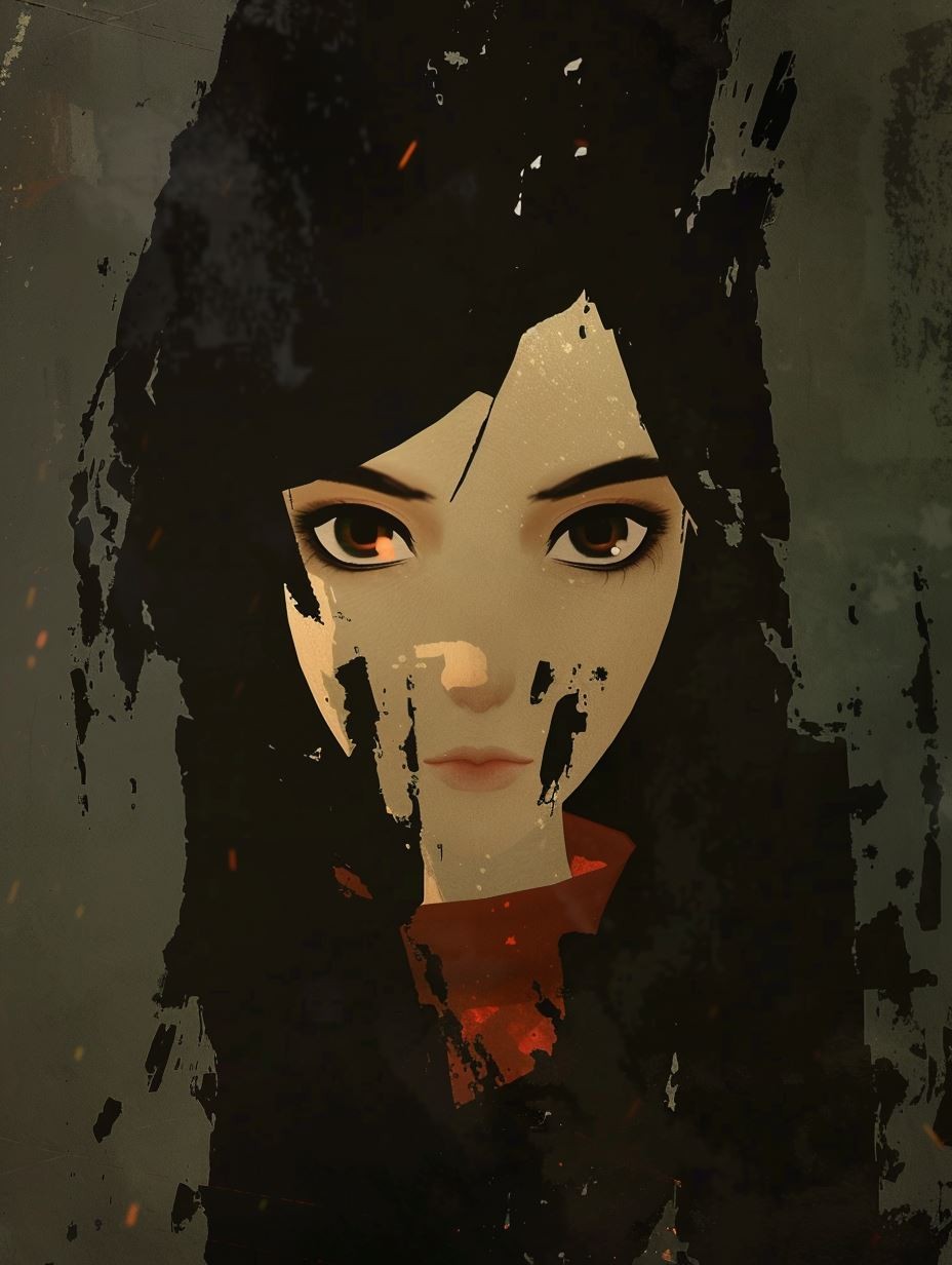 Shadowed Gaze of Ink