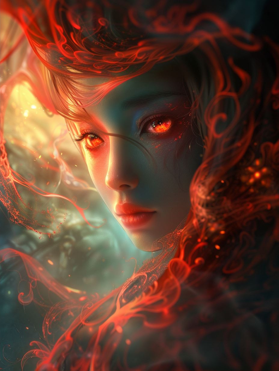 Ethereal Bloom of Crimson Tears - Image 2