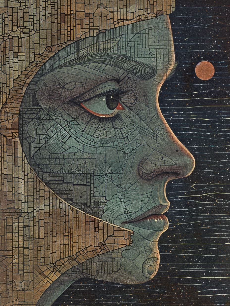 Intricate Mechanical Soul Portrait - Image 2