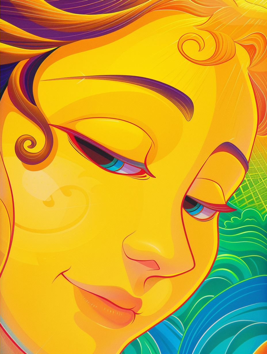 Golden Hues of Digital Femininity - Image 2