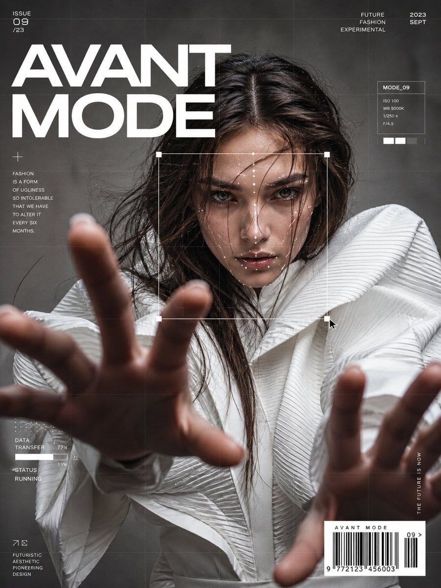 Tech-Infused Avant-Garde Fashion Portrait