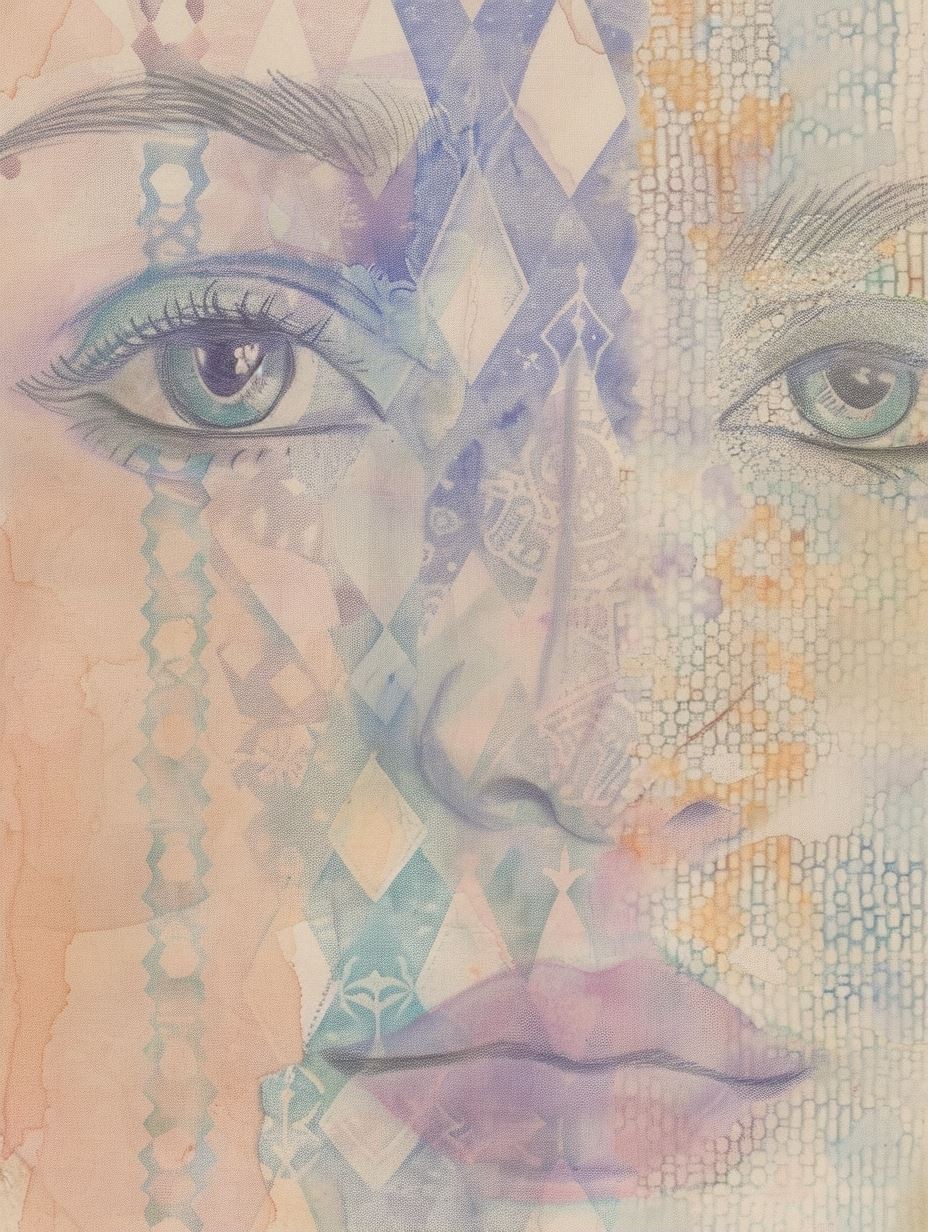 Ethereal Prism Portrait - Image 1