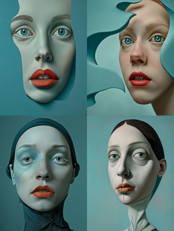 Surreal Ethereal Porcelain Portraits