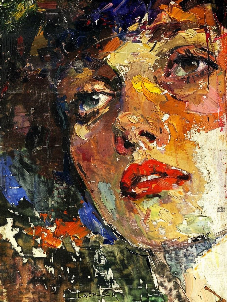 Expressive Impasto Portrait Studies - Image 1
