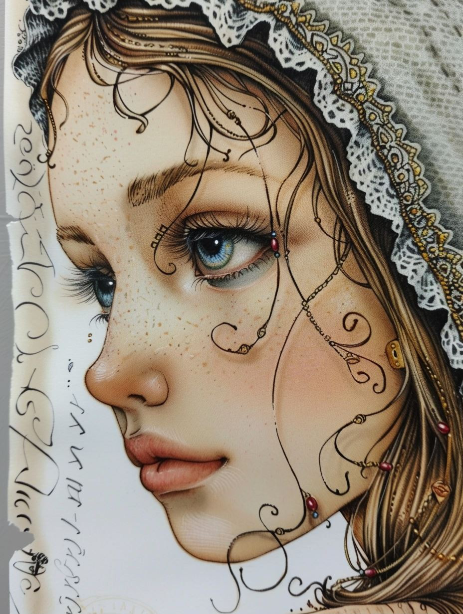Ethereal Gazes of a Freckled Muse - Image 2