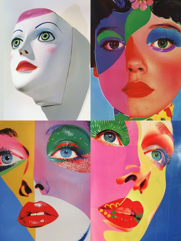 Surrealist Porcelain Mask Study