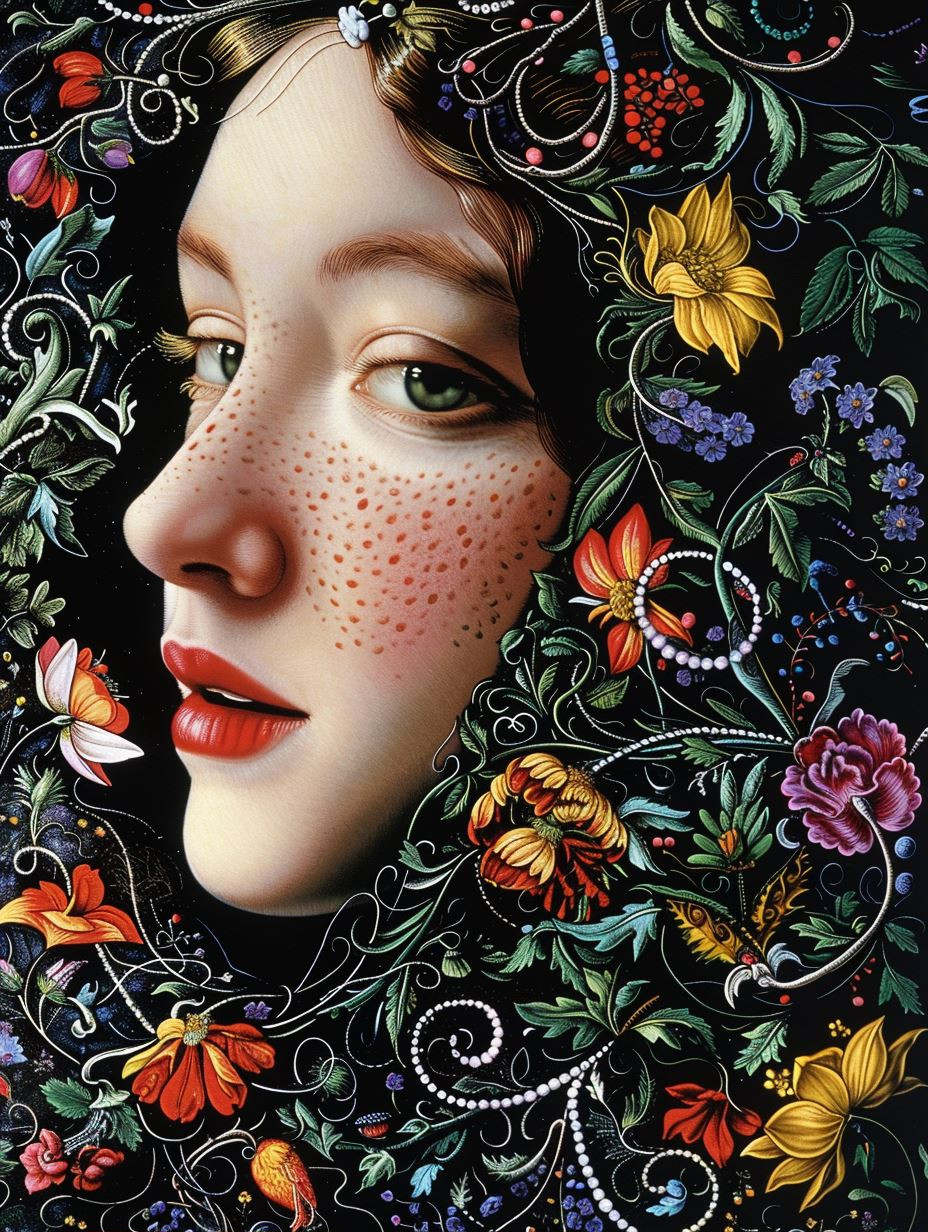 Floral Dream of Ethereal Beauty - Image 1