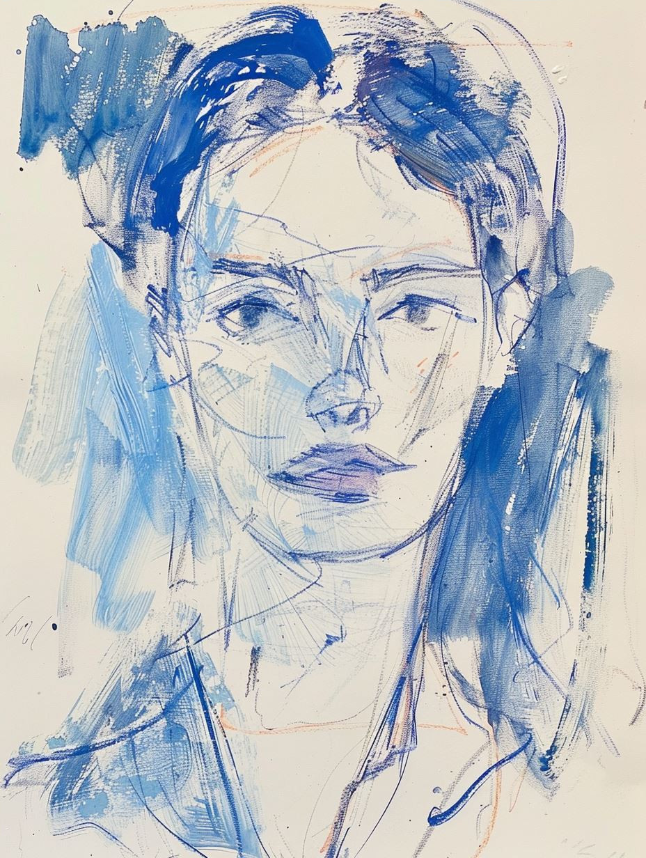 Azure Dreams Ethereal Portrait Studies - Image 4
