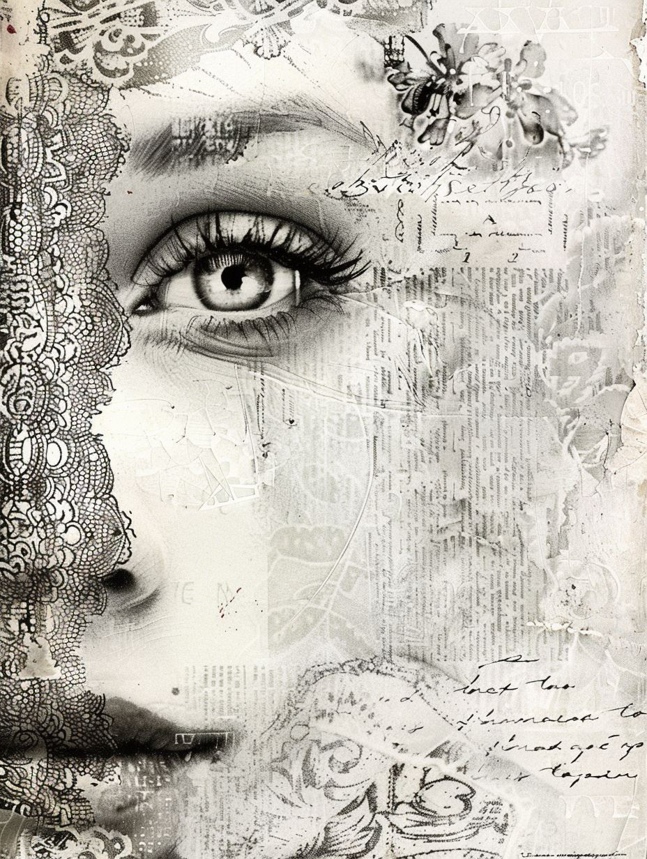 Whispers of Vintage Ink Portraits - Image 2