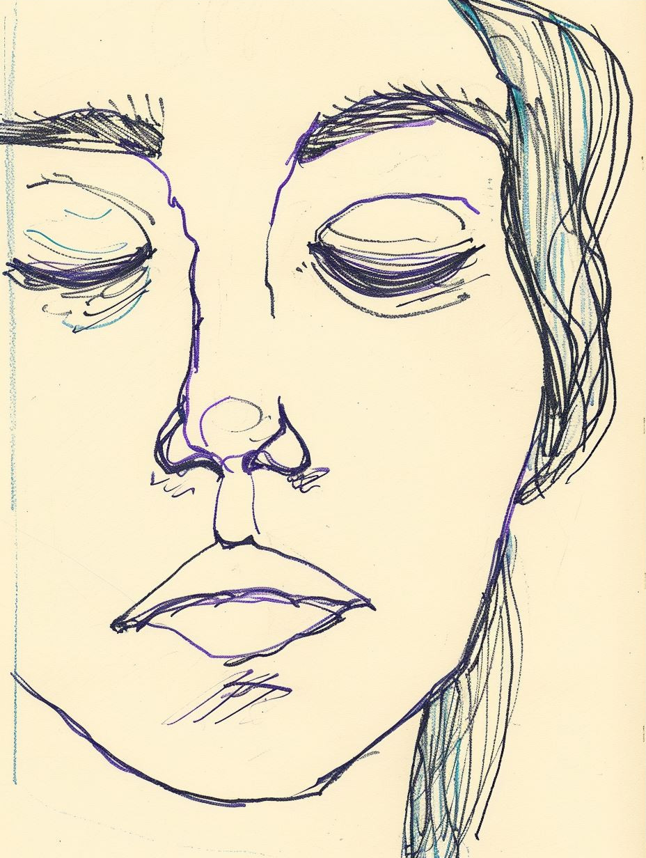 Minimalist Ink Portrait Studies - Image 3