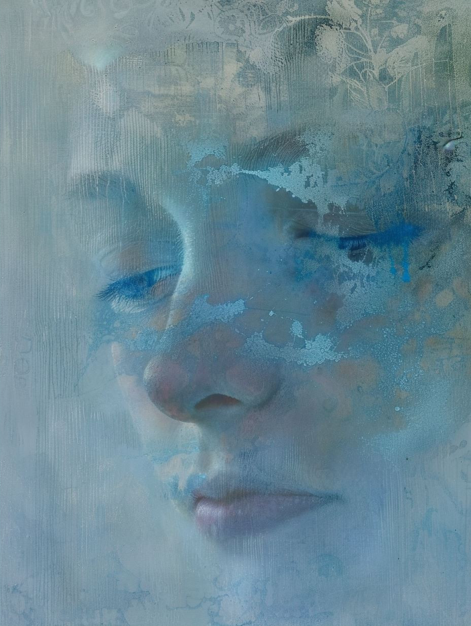 Ethereal Faces in Frozen Mist - Image 2