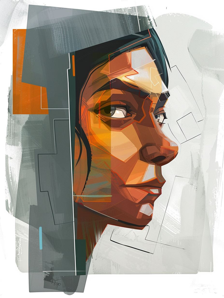 Cybernetic Soul Digital Portrait - Image 2