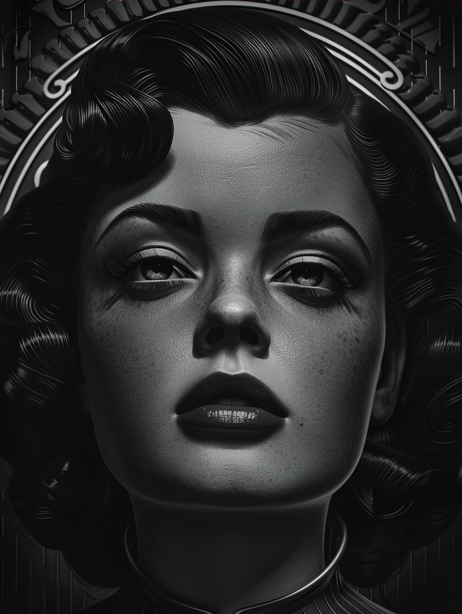 Vintage Cinematic Glamour Portraits - Image 4
