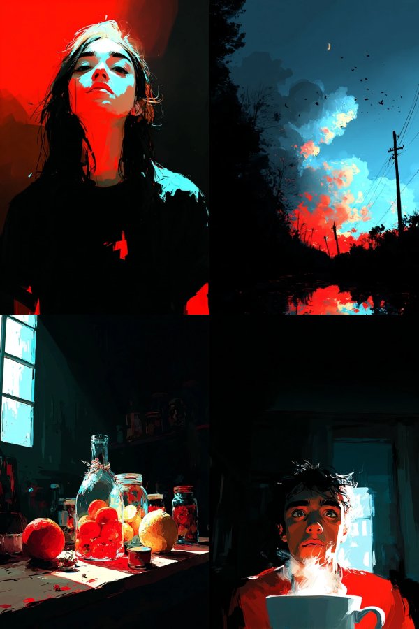 Crimson Echoes of a Quiet Mind