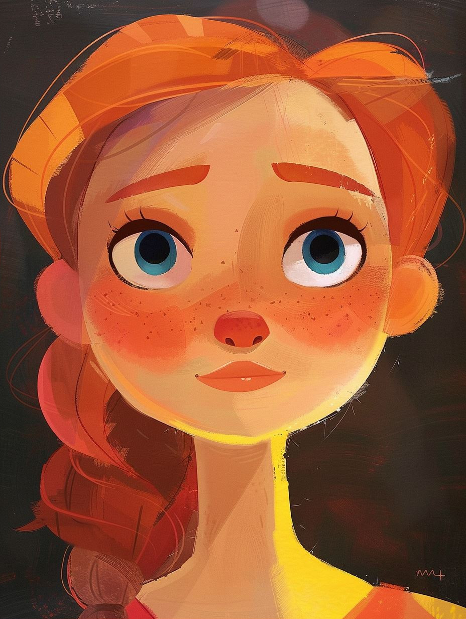 Four Moods of a Stylized Portrait - Image 2