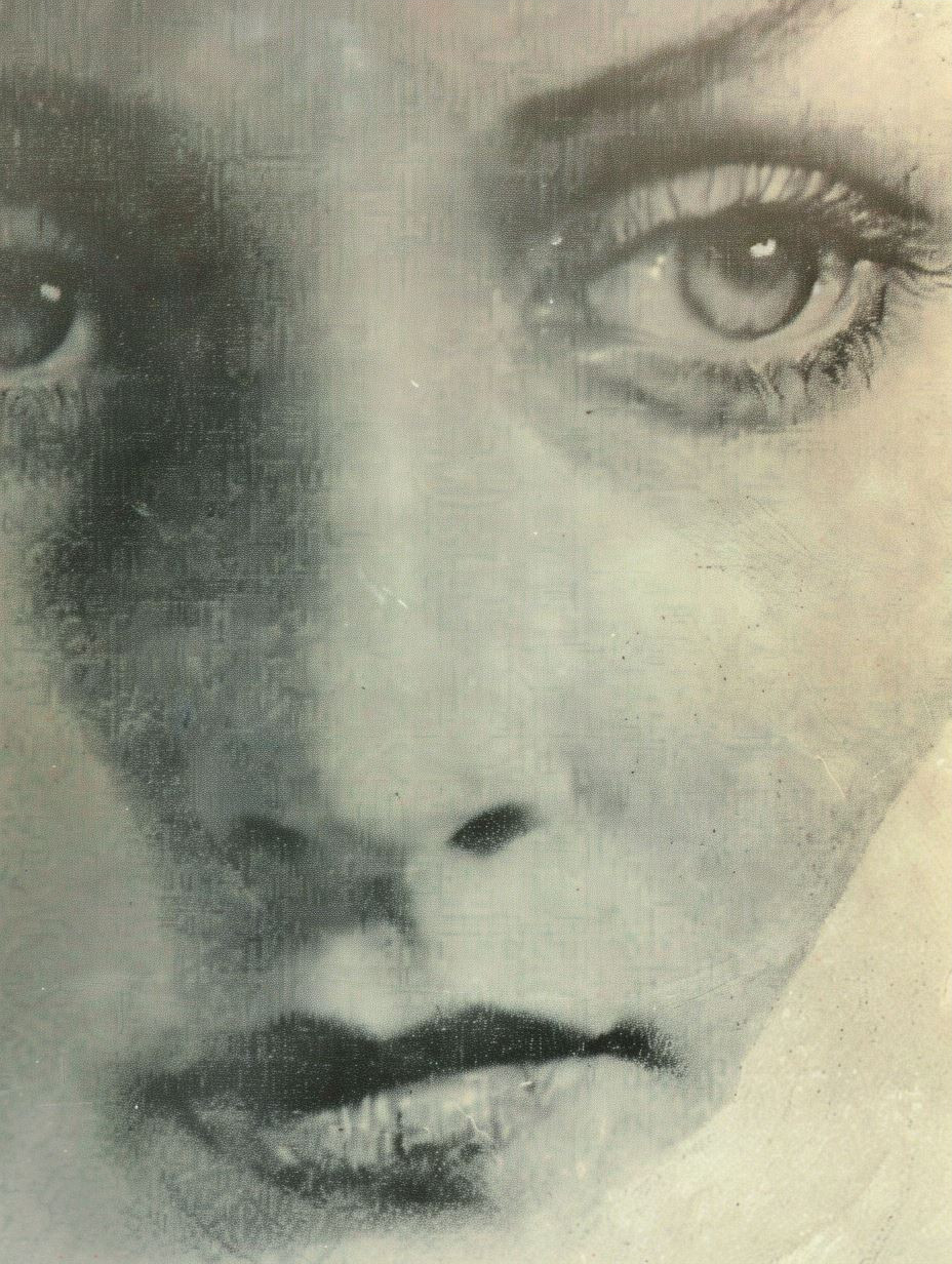 Ethereal Charcoal Fragmented Portrait - Image 3