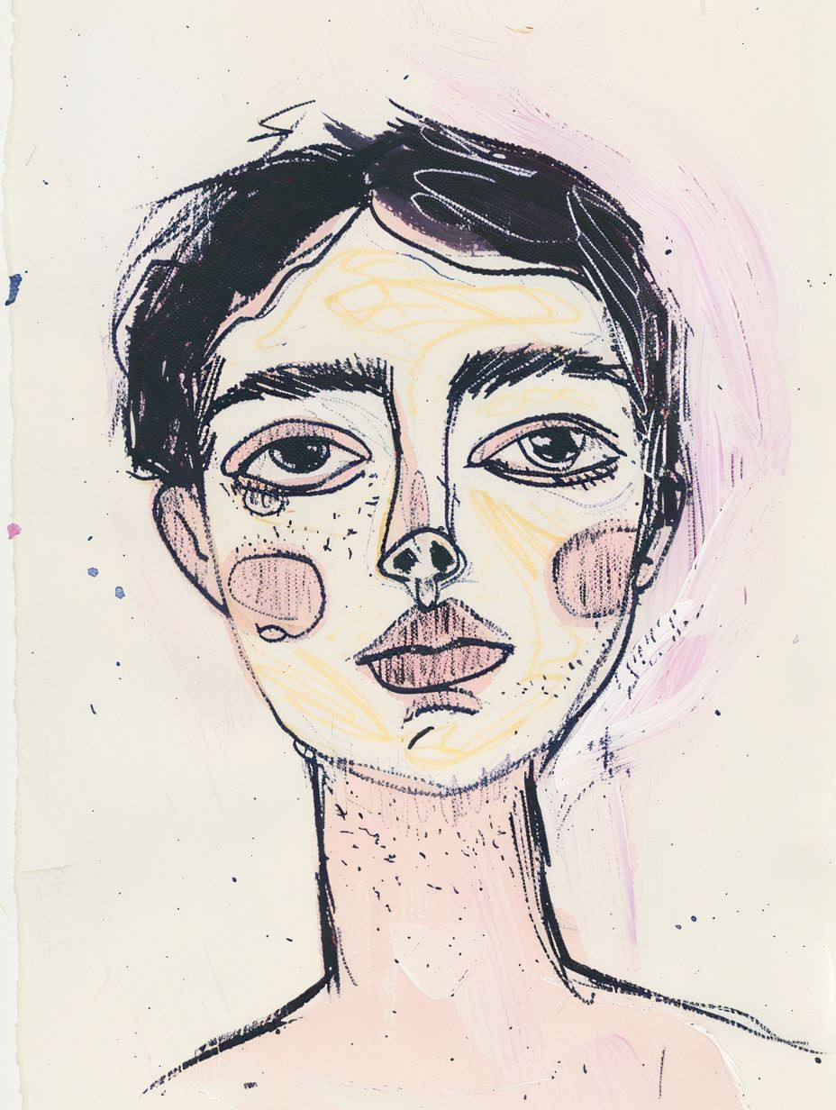 Whimsical Hand Drawn Portrait Studies - Image 4