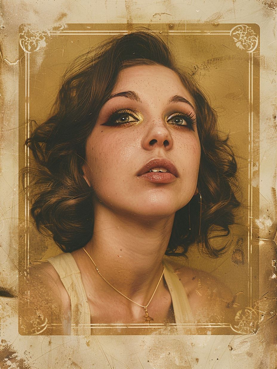 Vintage Grunge Portrait Study - Image 3