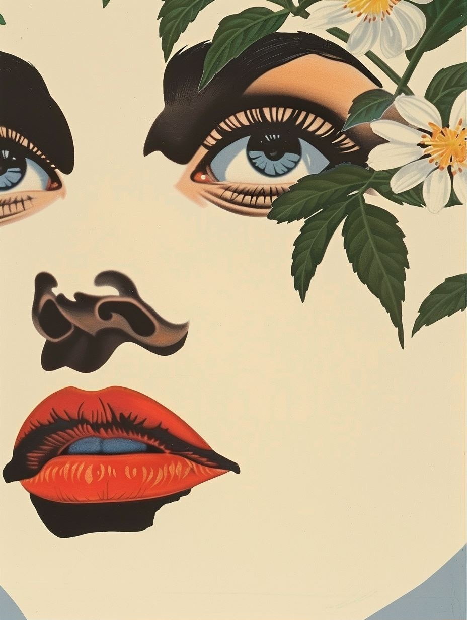 Floral and Bold Pop Art Portraits - Image 1