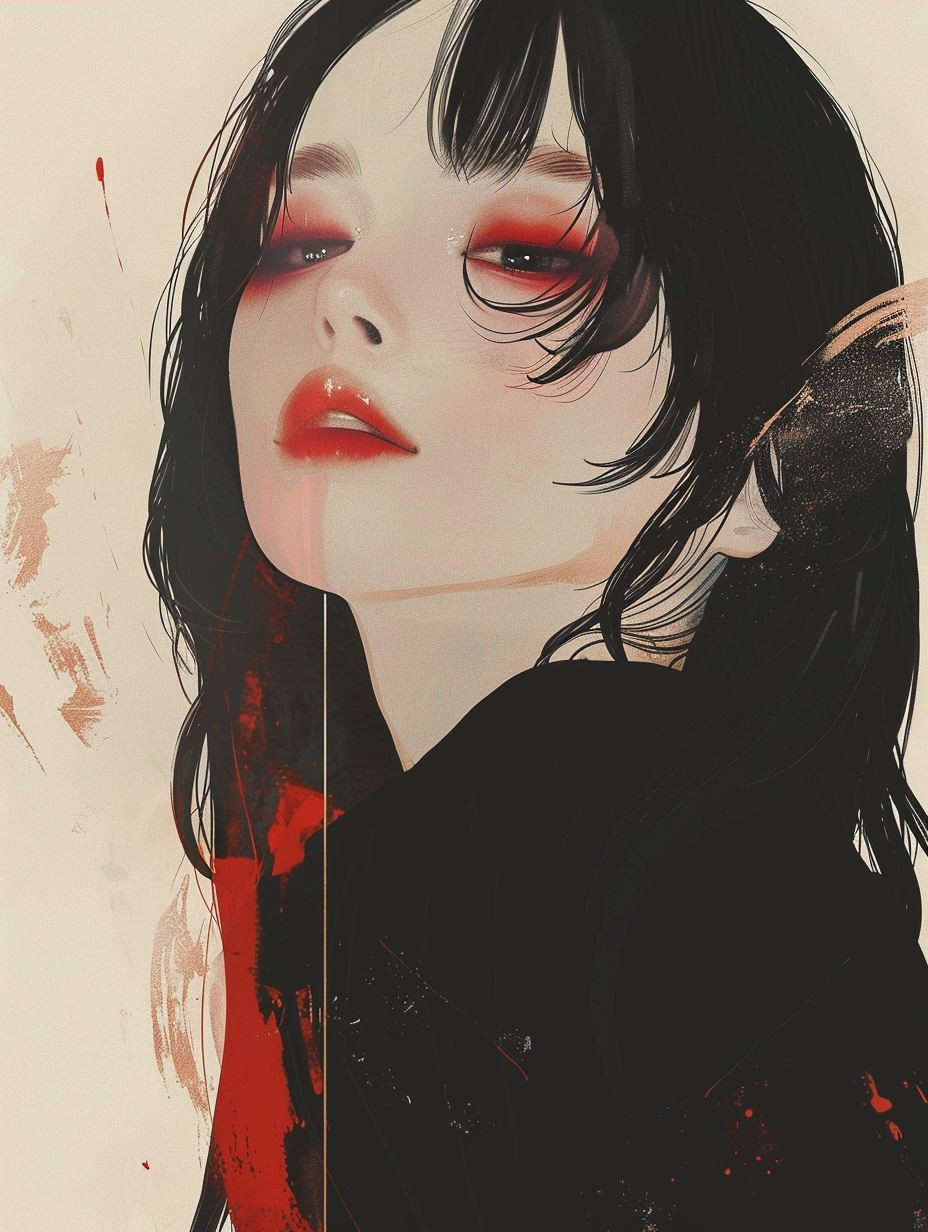 Crimson Ink Muse - Image 3