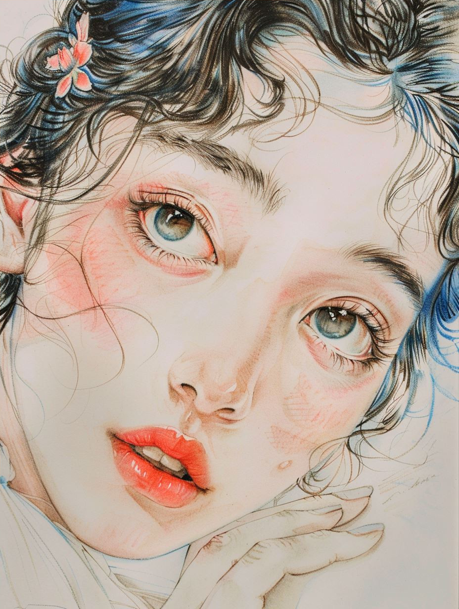 Ethereal Gazes: A Study in Hyperrealism - Image 4