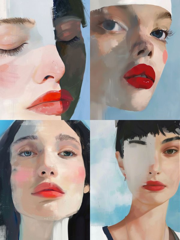 Fragmented Beauty: A Study of Faces