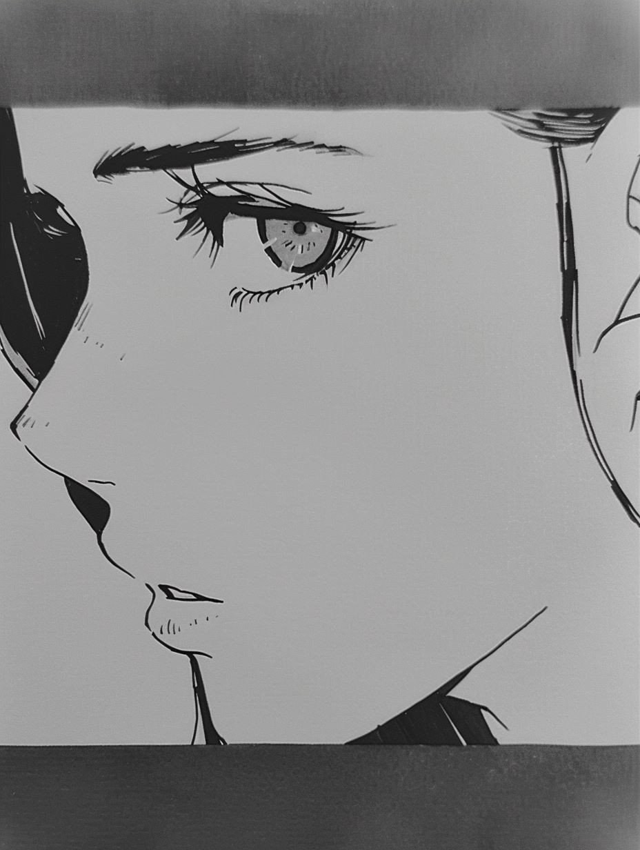 Ethereal Gazes: A Study in Ink - Image 4