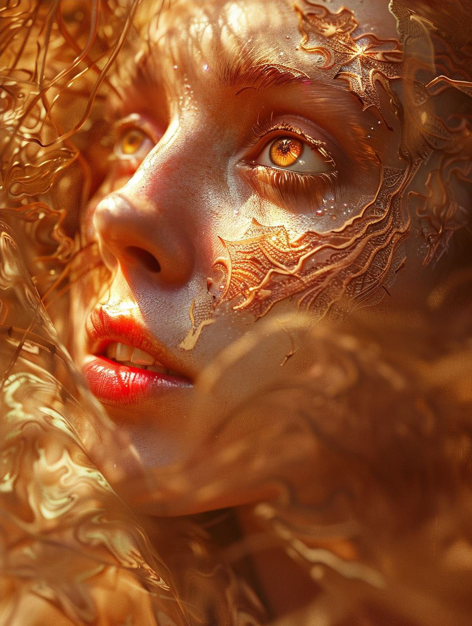Gilded Ethereal Golden Visage - Image 4