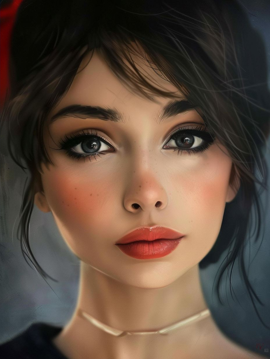 Digital Portraits of a Mysterious Woman - Image 2