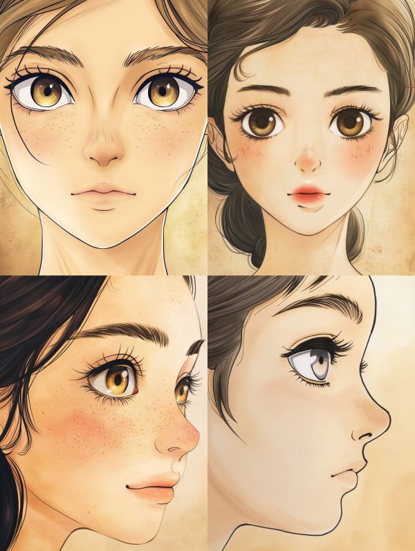 Soft Ethereal Anime Portrait Study