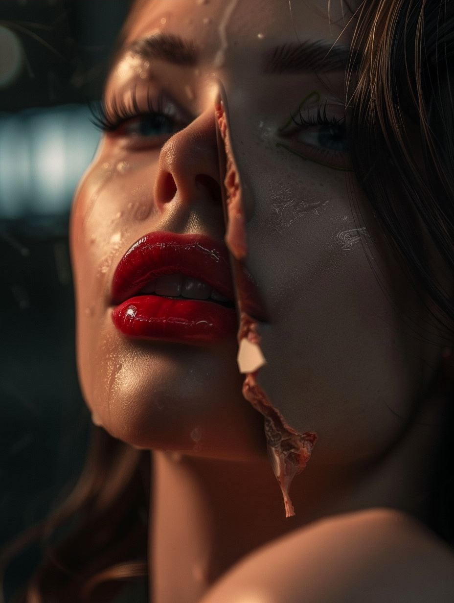 Fragmented Beauty: A Digital Portrait Study - Image 3