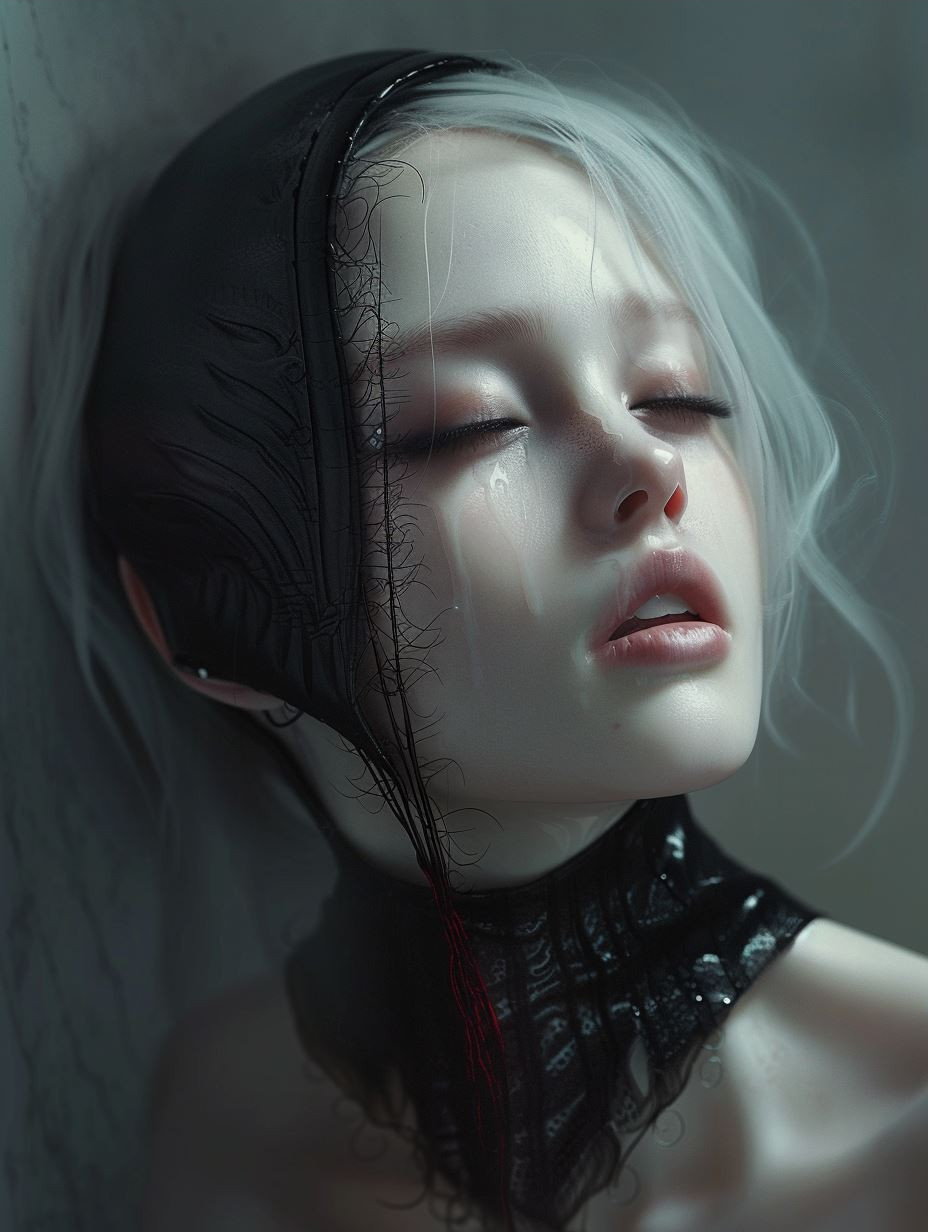 Ethereal Shadows: A Study in Dark Beauty - Image 3