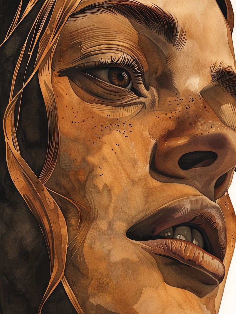 Earthy Tones Organic Portrait - Image 1