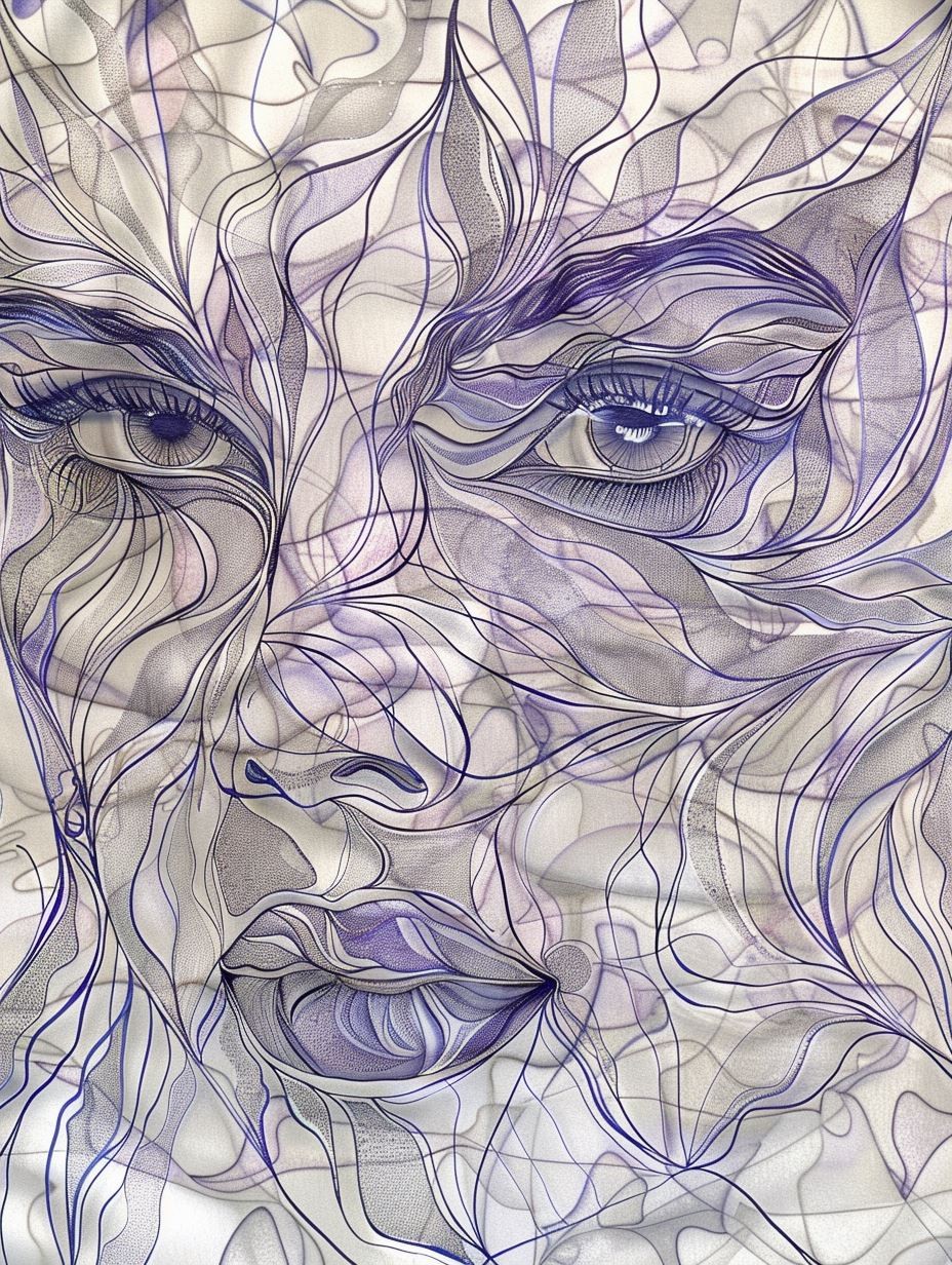 Ethereal Violet Contours - Image 3