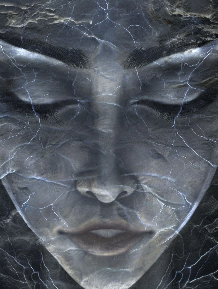 Ethereal Stone Spirit Portrait - Image 3