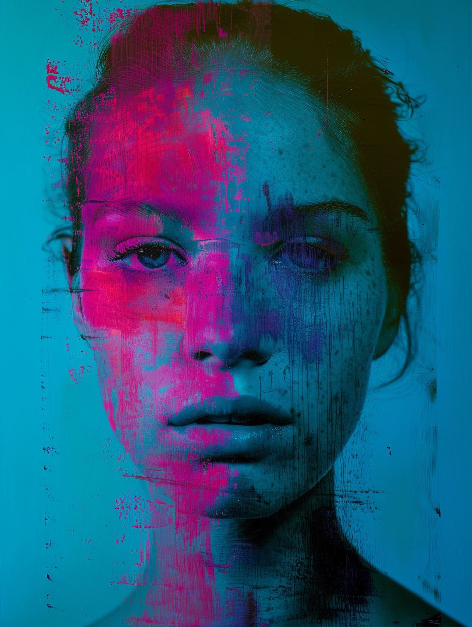 Neon Fragments of a Digital Soul - Image 1