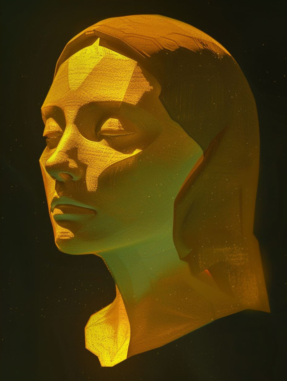 Neon Shadows and Golden Glow - Image 4